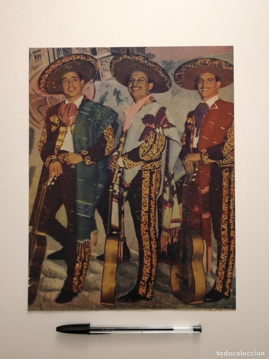 Cine: ANTIGUA LAMINA ACARTONADA -A4- TRIO CALAVERAS