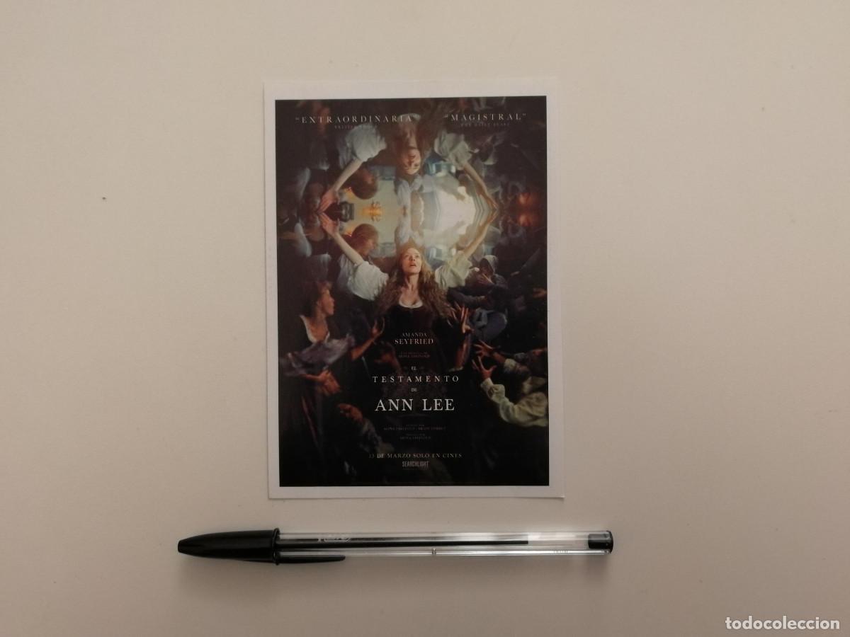Cine: FICHA COLECCIONABLE -10*15- El testamento de Ann Lee - Amanda Seyfried