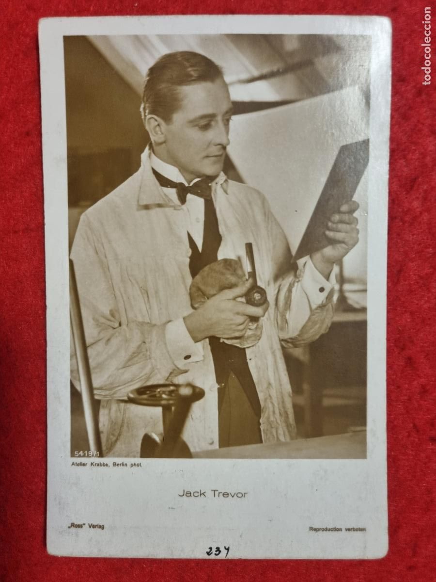 Cine: POSTAL ACTOR CINE JACK TREVOR ANTIGUA ORIGINAL P2301