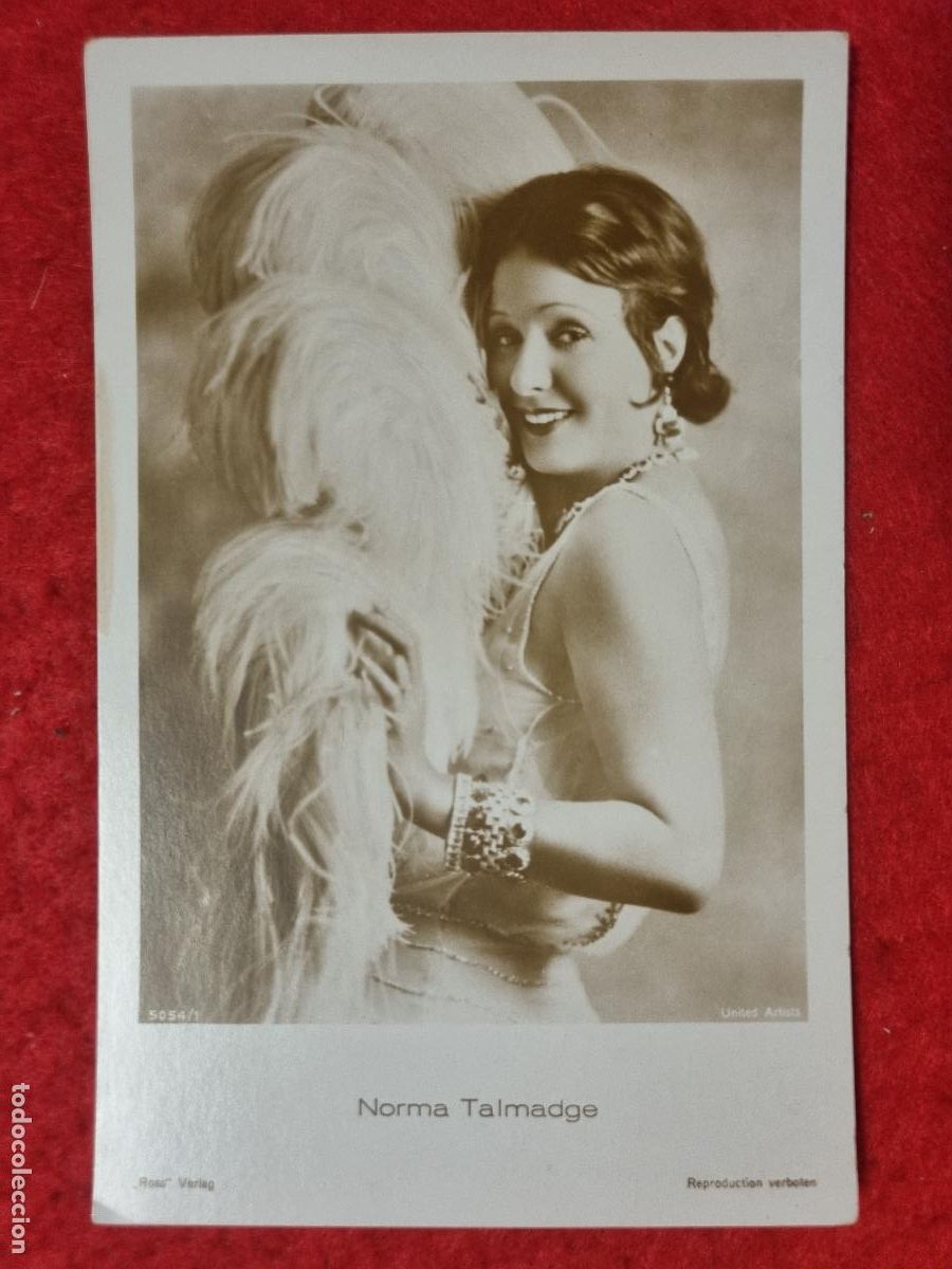 Cine: POSTAL ACTRIZ NORMA TALMAGE ANTIGUA ORIGINAL P2313