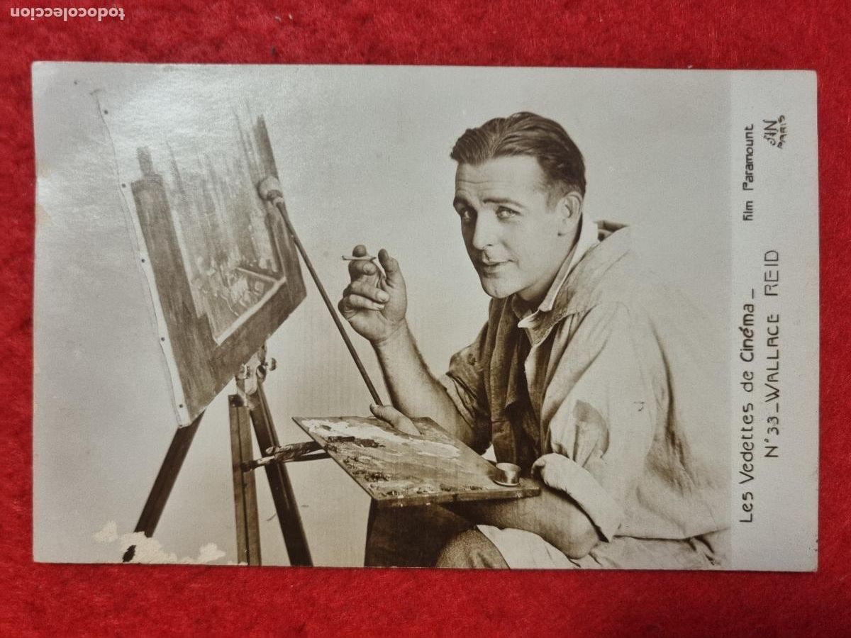 Cine: POSTAL ACTOR WALLACE REID ANTIGUA ORIGINAL P2314