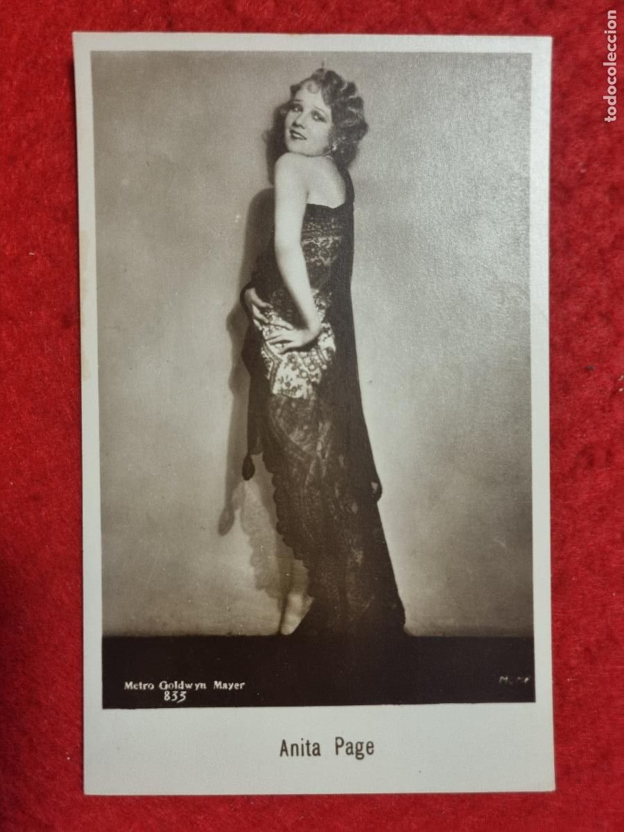 Cine: POSTAL ACTRIZ AMERICANA ANITA PAGE ANTIGUA ORIGINAL P2318