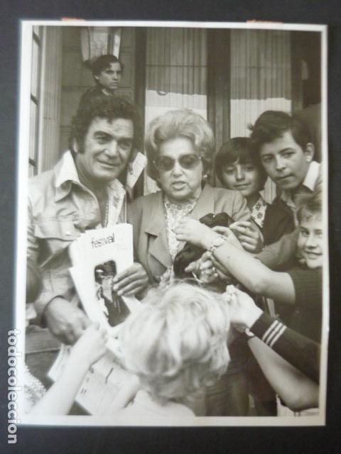 Cine: ISABEL GARCES ACTRIZ PREMIOS EN SAN SEBASTIAN ANTIGUA FOTOGRAFIA 18 X 24 CM