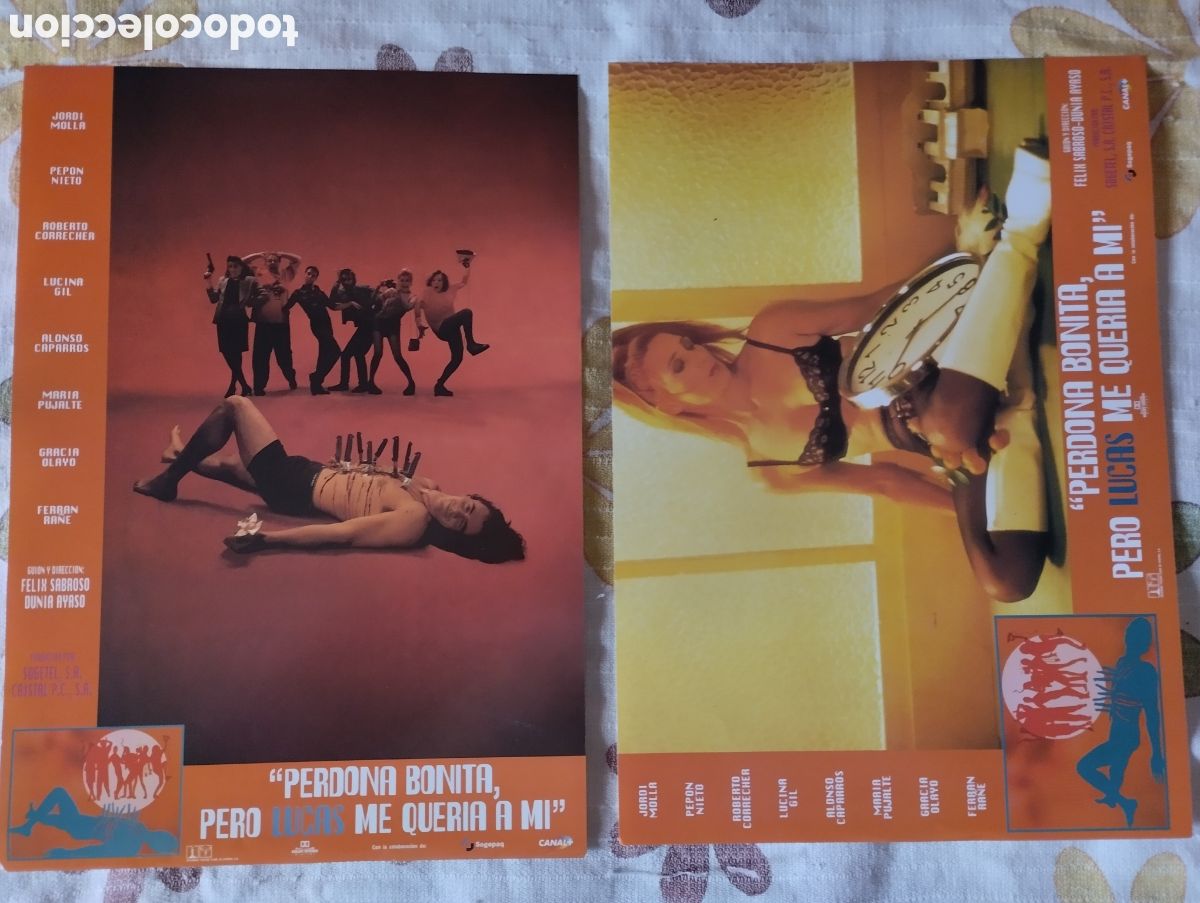 Cine: 8 FOCROMOS - PERDONA BONITA PERO LUCAS ME QUER&Iacute;A A MI - SET COMPLETO