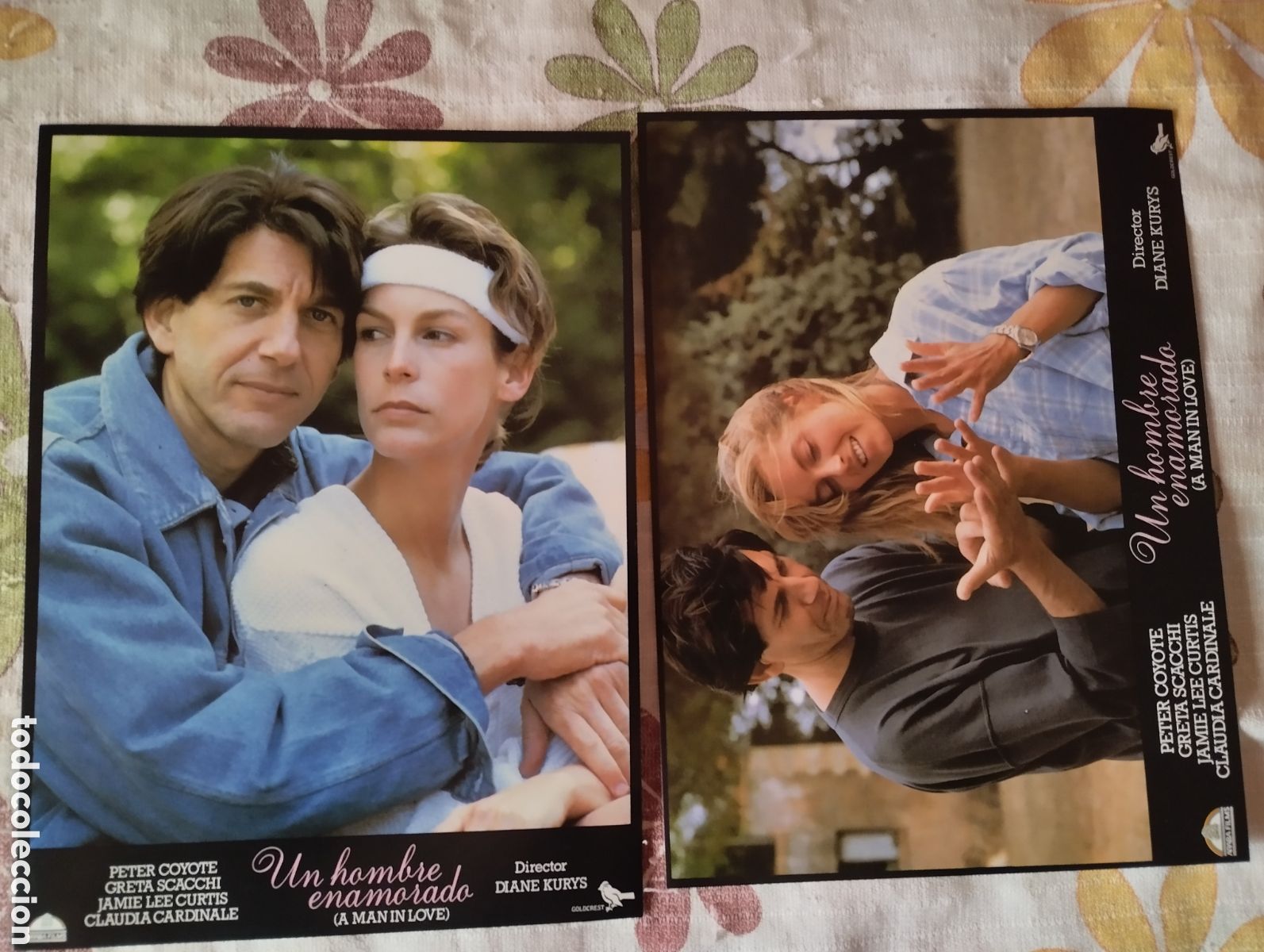 Cine: 10 FOTOCROMOS - UN HOMBRE ENAMORADO - SET COMPLETO