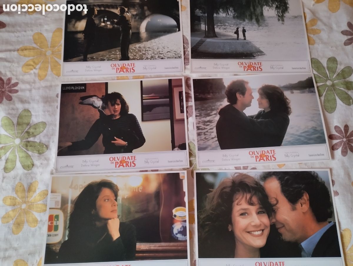 Cine: 12 FOTOCROMOS - OLVIDATE DE PARIS - SET COMPLETO