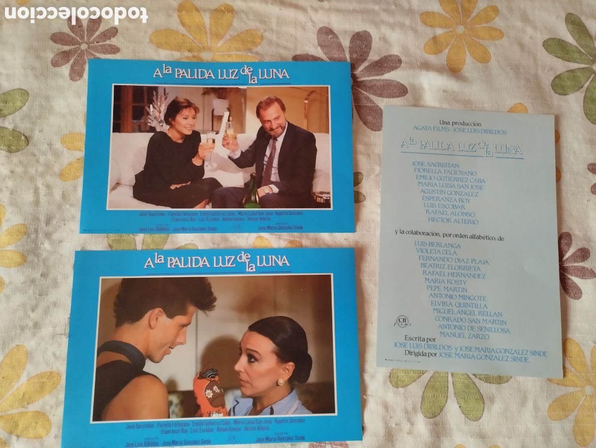 Cine: 15 FOTOCROMOS - A LA PALIDA LUZ DE LA LUNA - SET COMPLETO