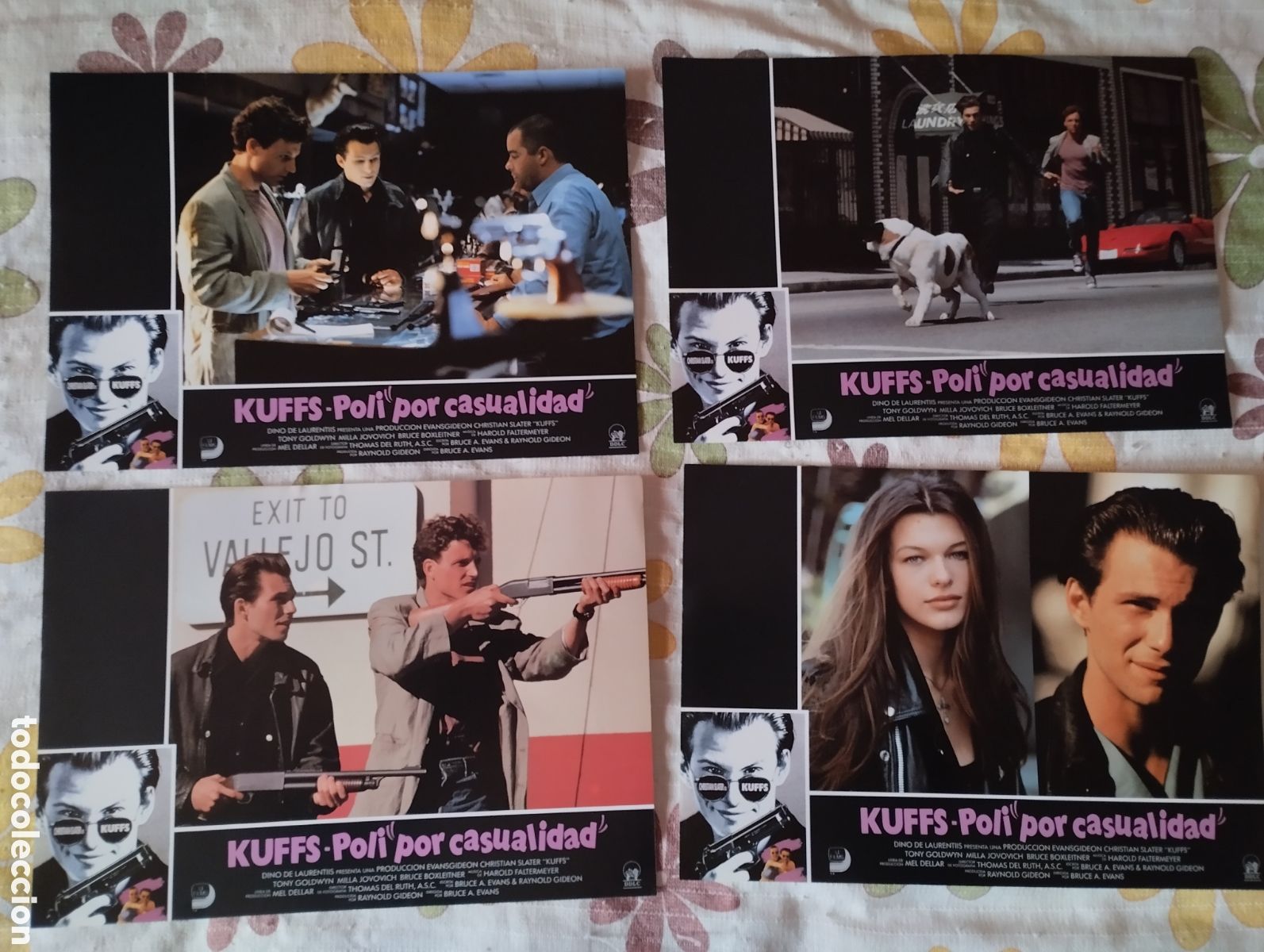 Cine: 10 FOTOCROMOS - KUFFS POLI POR CASUALIDAD - SET COMPLETO