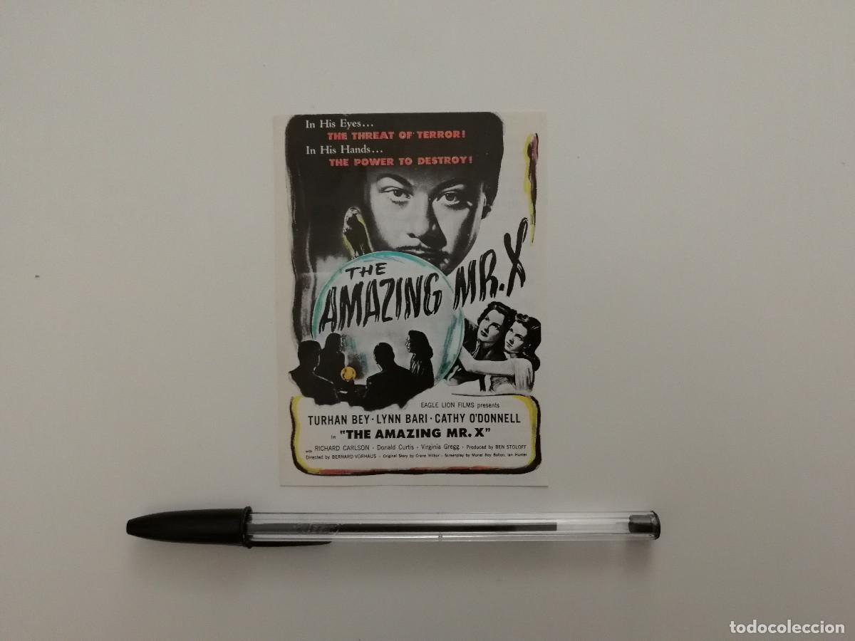 Cine: TARJETA ACARTONADA -9*13- The Amazing Mr. X - CINE NEGRO - Turhan Bey