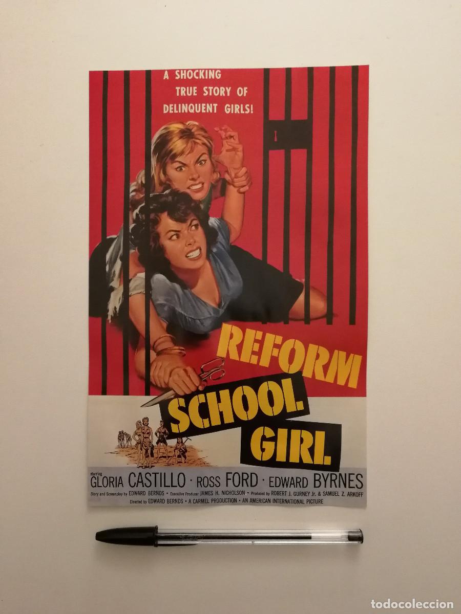 Cine: LAMINA ACARTONADA - Reform School Girl - Edward Bernds - REFORMATORIO FEMENINO - GLORIA CASTILLO