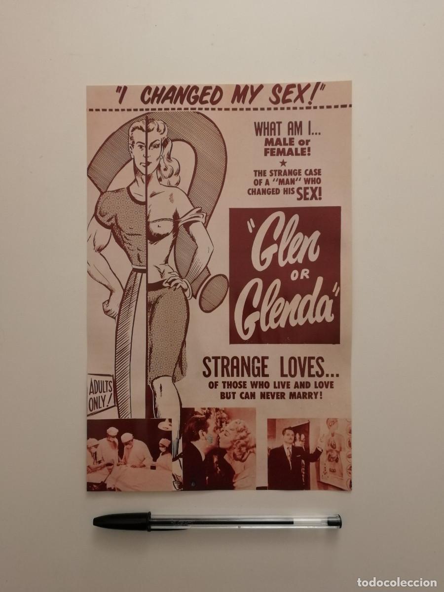 Cine: LAMINA ACARTONADA - GLEN OR GLENDA - Ed Wood - BELA LUGOSI