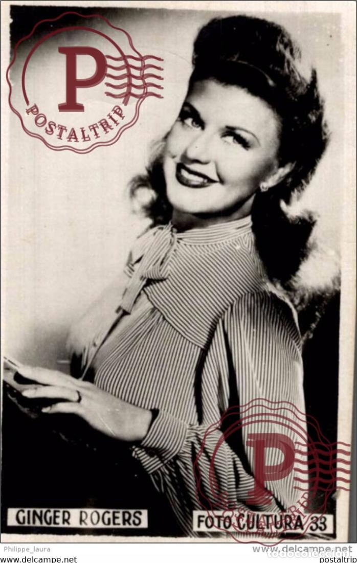 Cinema: GINGER ROGERS. FOTO CULTURA. - 9X6 cm.