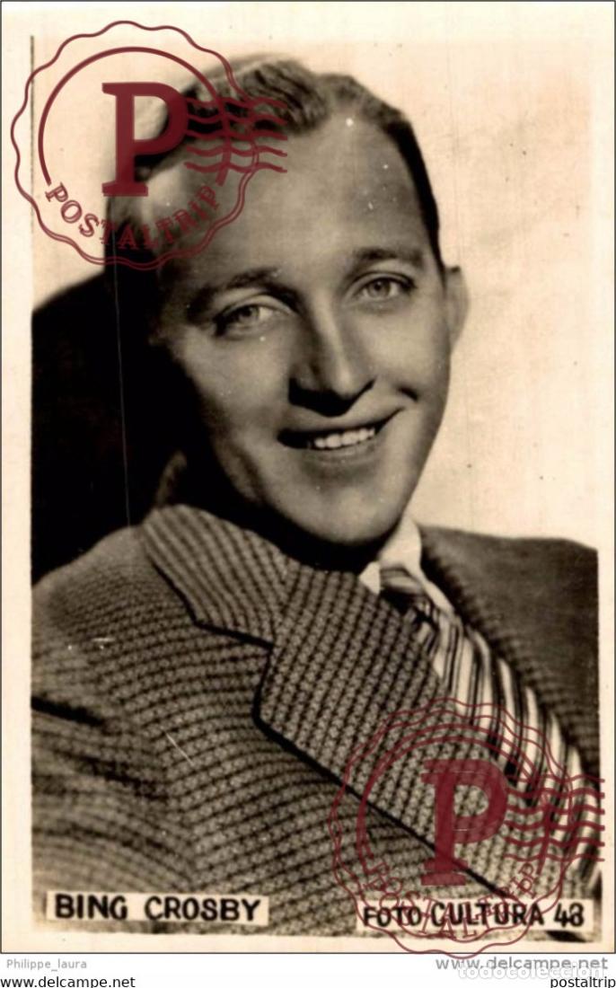 Cinema: BING CROSBY. ACTOR. FOTO CULTURA 9X6 cm.