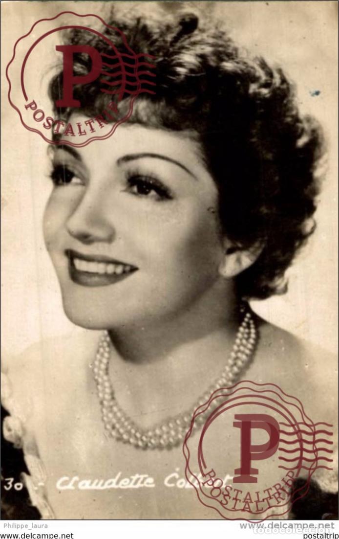 Cinema: CLAUDETTE COLBERT. ACTRIZ 9X6 cm.