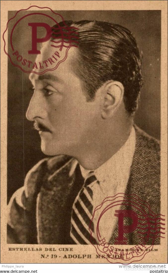 Cinema: ADOLPH MENJOU. N&ordm; 19 ESTRELLAS DEL CINE. PARAMOUNT FILM - EDIT GRAFICA BARCELONA