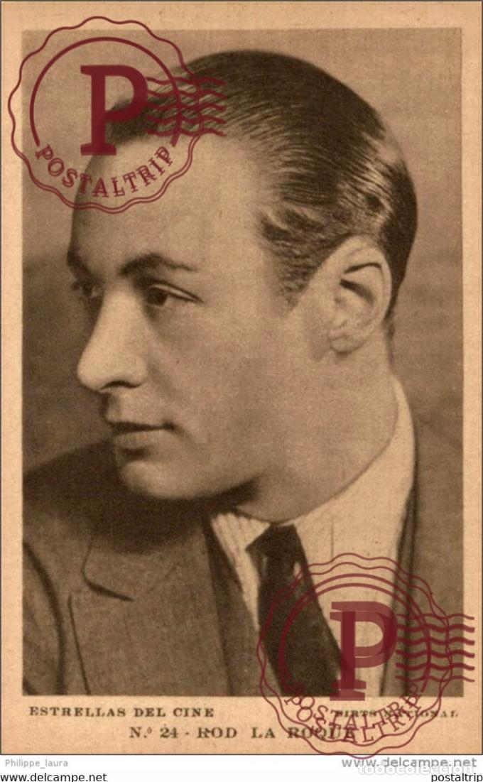 Cinema: ROD LA ROQUE. N&ordm; 24 ESTRELLAS DEL CINE. FIRTS NATIONAL- EDIT GRAFICA BARCELONA