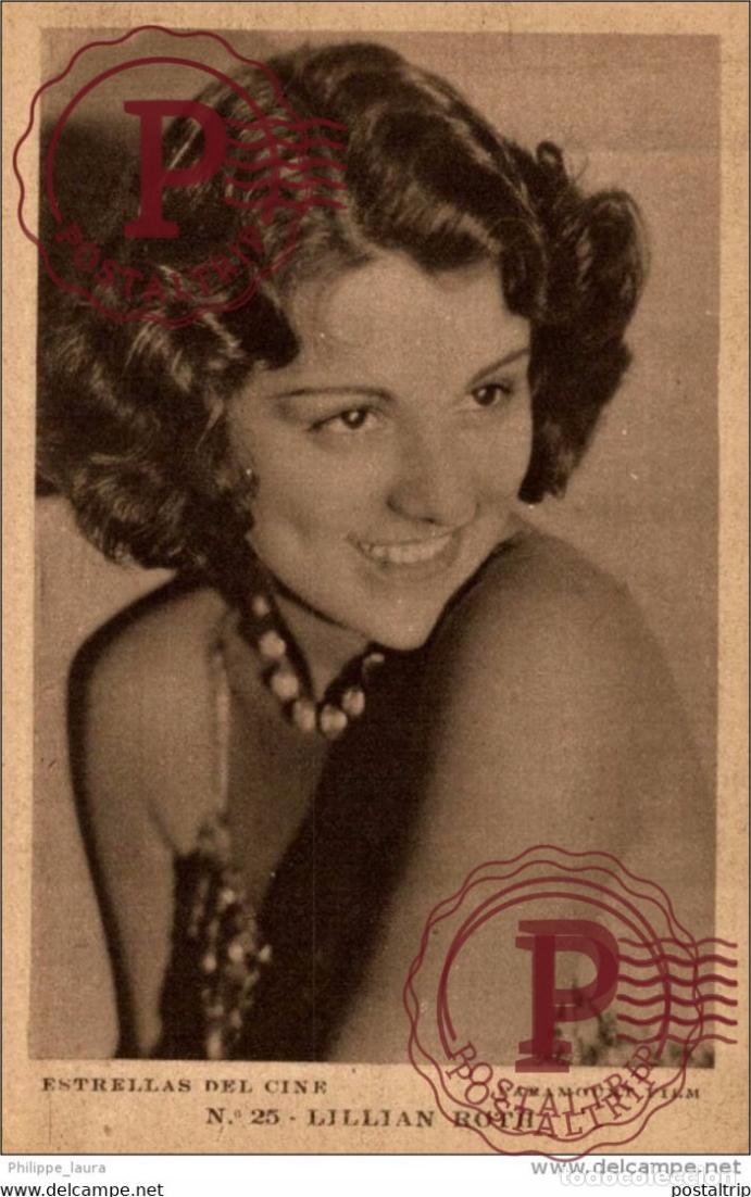 Cinema: LILLIAN ROTH. N&ordm; 25 ESTRELLAS DEL CINE. PARAMOUNT FILM- EDIT GRAFICA BARCELONA