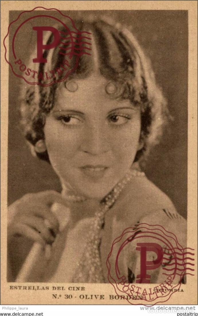 Kino: OLIVE BORDEN. N&ordm; 30 ESTRELLAS DEL CINE. COLUMBIA- EDIT GRAFICA BARCELONA