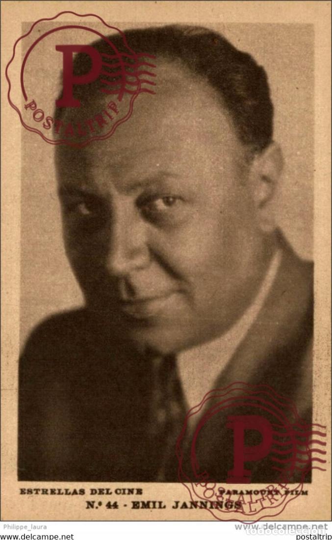 Kino: EMIL JANNINGS. N&ordm; 44 ESTRELLAS DEL CINE. PARAMOUNT FILM. - EDIT GRAFICA BARCELONA