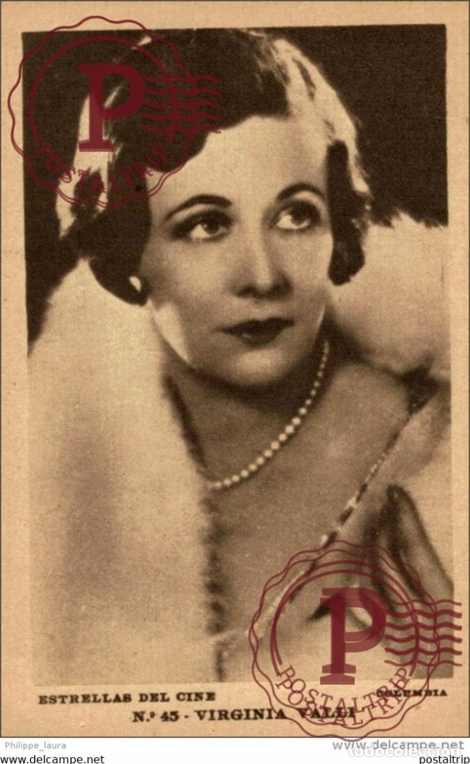 Kino: VIRGINIA VALLI. N&ordm; 45 ESTRELLAS DEL CINE. COLUMBIA. - EDIT GRAFICA BARCELONA
