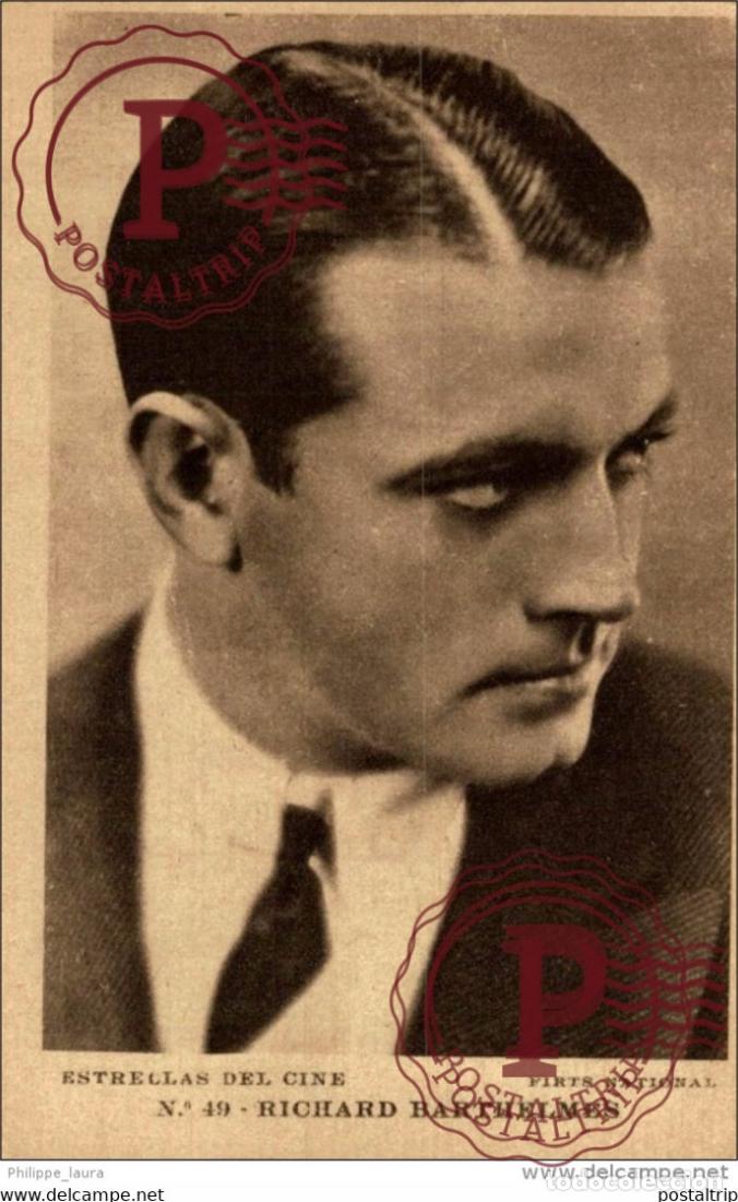 Kino: RICHARD BARTHELMES. N&ordm; 49 ESTRELLAS DEL CINE. FIRTS NATIONAL. - EDIT GRAFICA BARCELONA