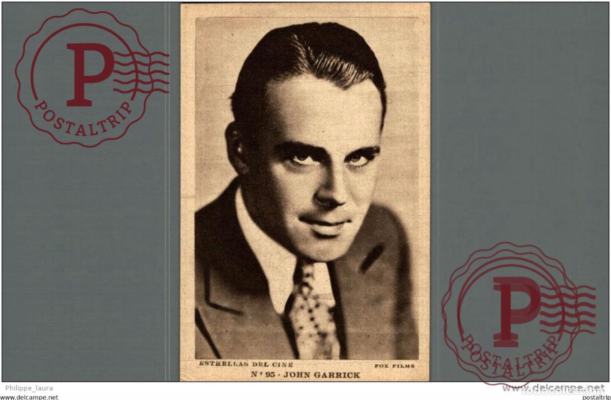 Kino: JOHN GARRICK. N&ordm; 95 ESTRELLAS DEL CINE. FOX FILM - EDIT GRAFICA BARCELONA