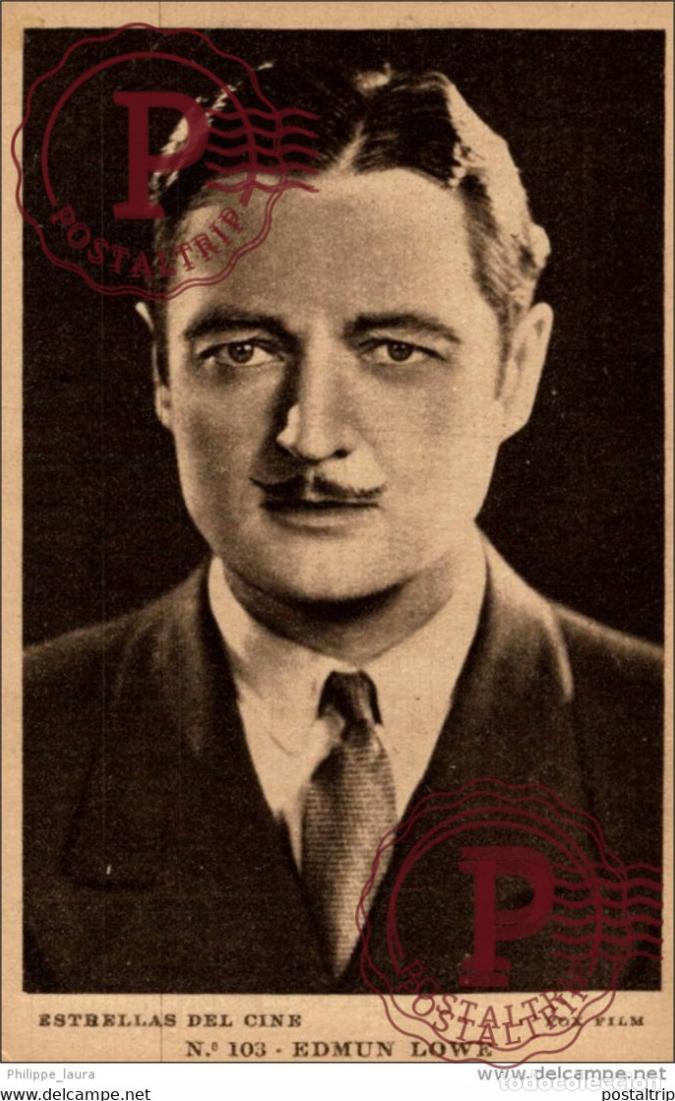 Kino: EDMUN LOWE. N&ordm; 103 ESTRELLAS DEL CINE. FOX FILM - EDIT GRAFICA BARCELONA