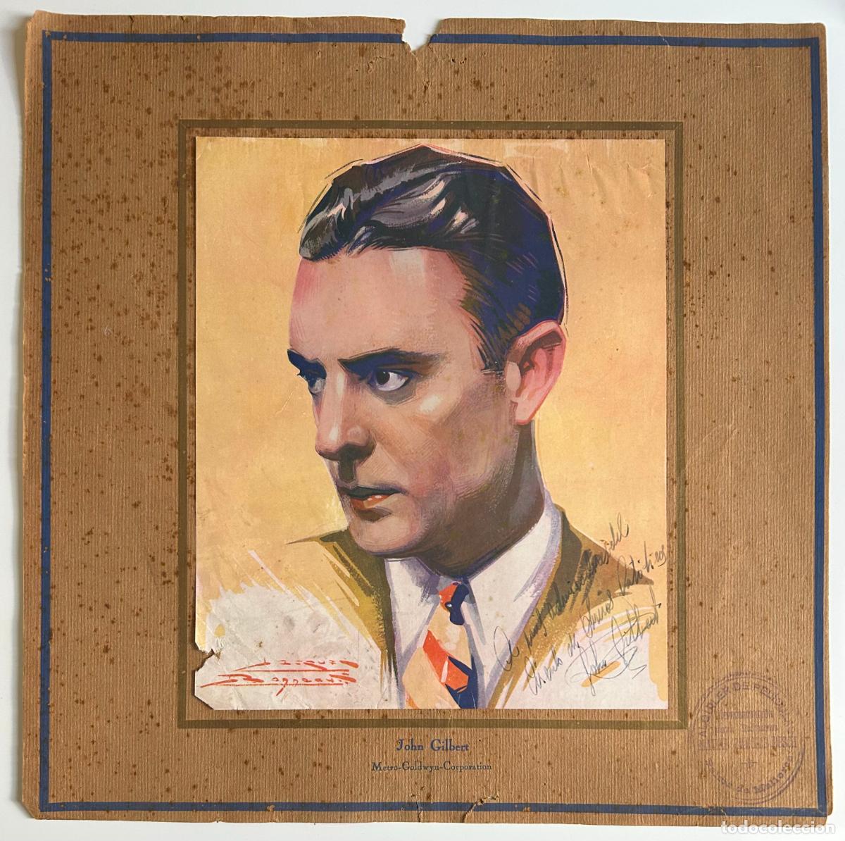 Kino: John Gilbert. Metro-Goldwyn-Corporation Barcelona, 1927-1928. Con firma y dedicatoria