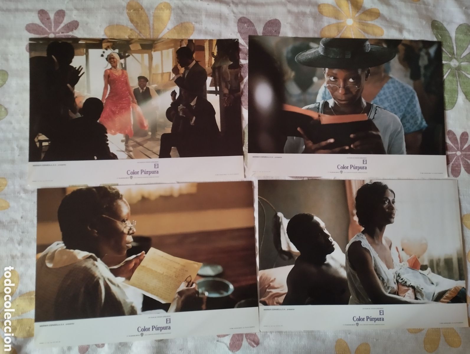 Cine: 16 FOTOCROMOS - EL COLOR PURPURA - SET COMPLETO - STEVEN SPILBERG