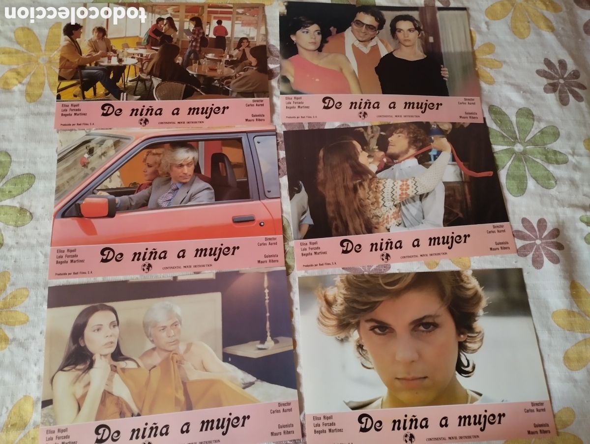 Cine: 12 FOTOCROMOS - DE NI&Ntilde;A A MUJER - SET COMPLETO