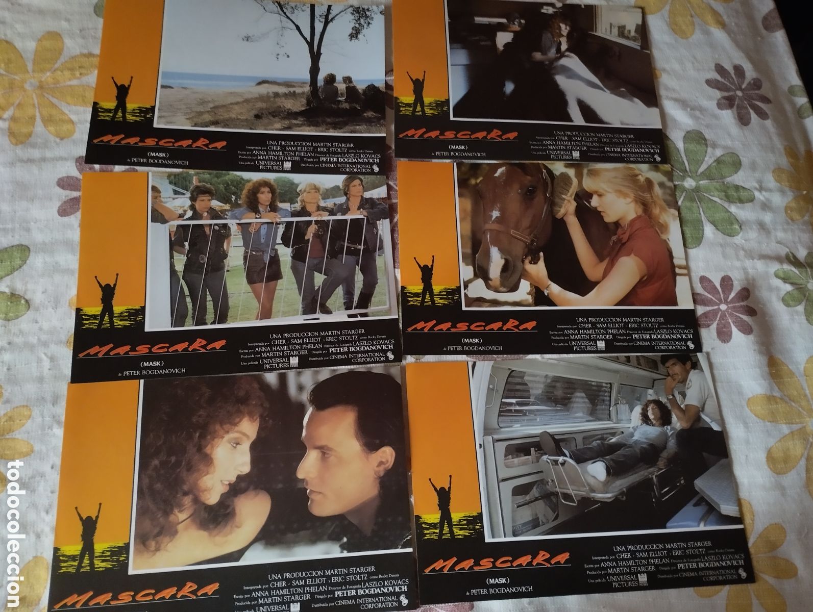 Cine: 12 FOTOCROMOS - M&Aacute;SCARA - SET COMPLETO - CHER