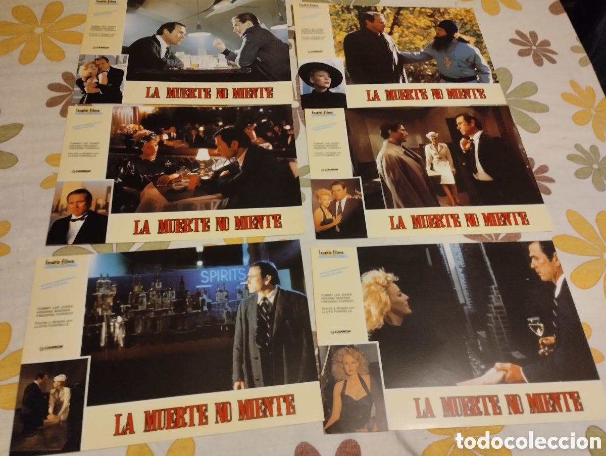 Cine: 12 FOTOCROMOS - LA MUERTE NO MIENTE - SET COMPLETO