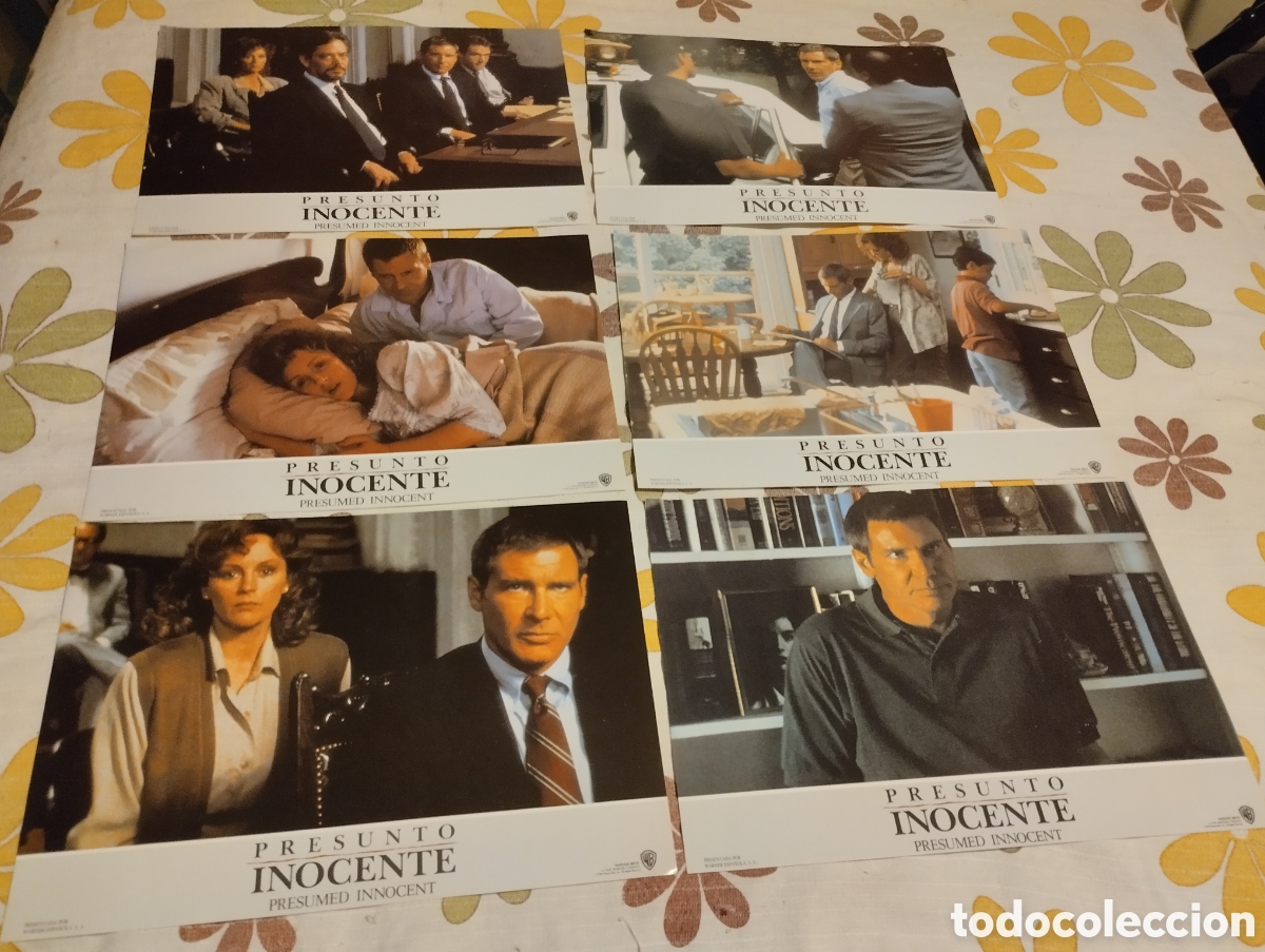Cine: 12 FOTOCROMOS - PRESUNTO INOCENTE - SET COMPLETO