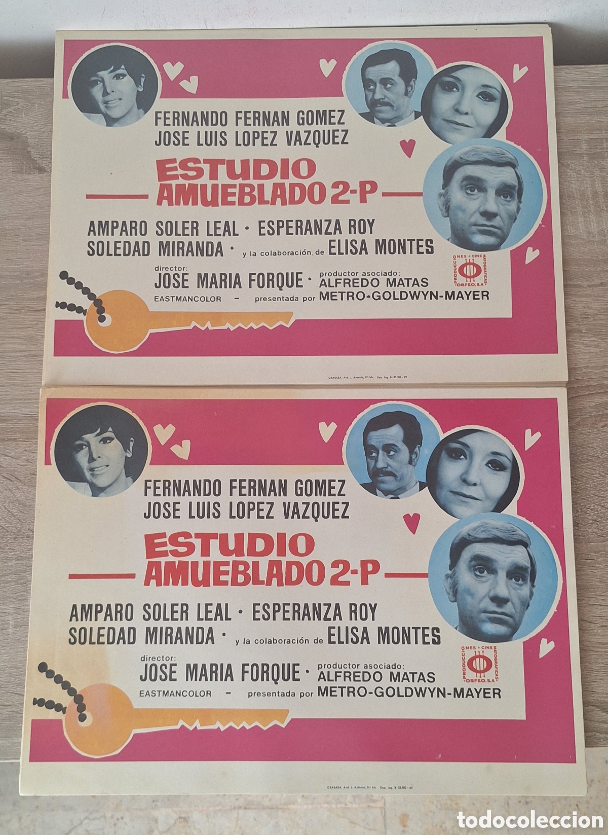 Cine: 24 Fotocromos - Estudio Amueblado 2-P - Fernando Fern&aacute;n G&oacute;mez - L&oacute;pez V&aacute;zquez - Soledad Miranda -