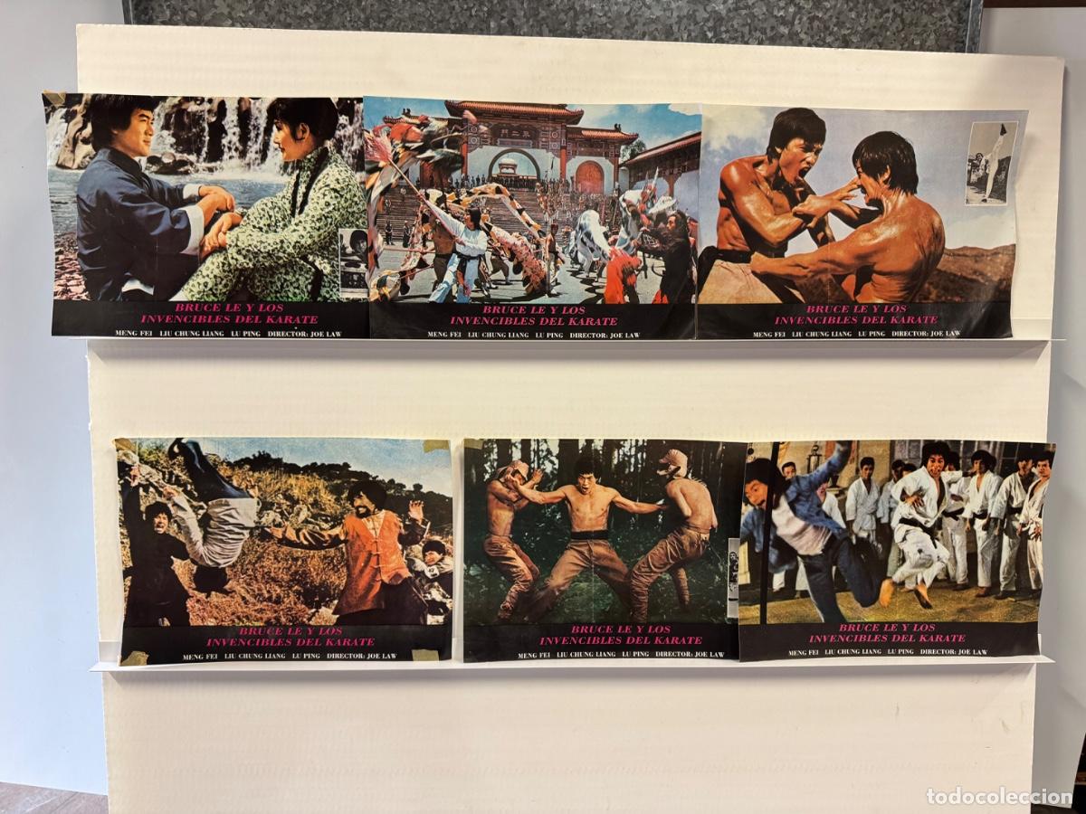 Cine: Los invencibles del Karate, Bruce Le, Meng Fei, 6 fotocromos