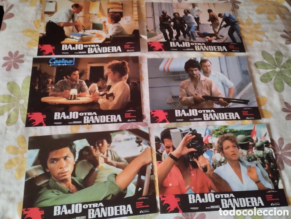 Cine: 12 FOTOCROMOS - BAJO OTRA BANDERA - SET COMPLETO