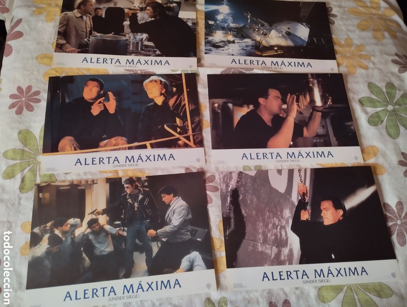 Cine: 12 FOTOCROMOS - ALERTA MAXIMA - SET COMPLETO