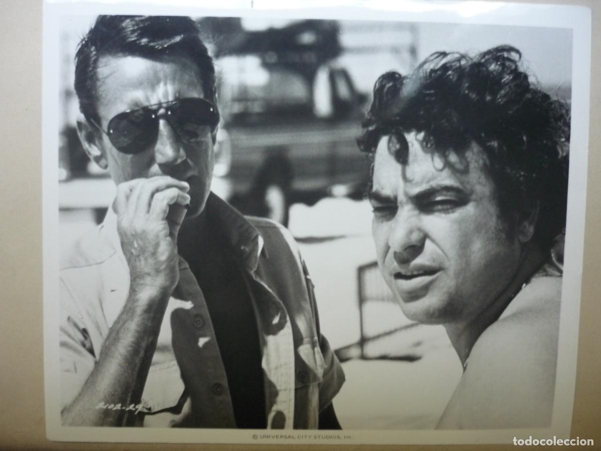 Cine: tiburon 2 II jaws - foto original b/n - roy scheider Jeannot Szwarc filmmaker