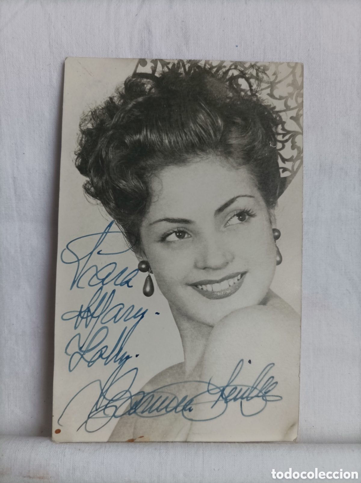 Cine: CARMEN SEVILLA. Fotograf&iacute;a con aut&oacute;grafo y dedicatoria. 1951