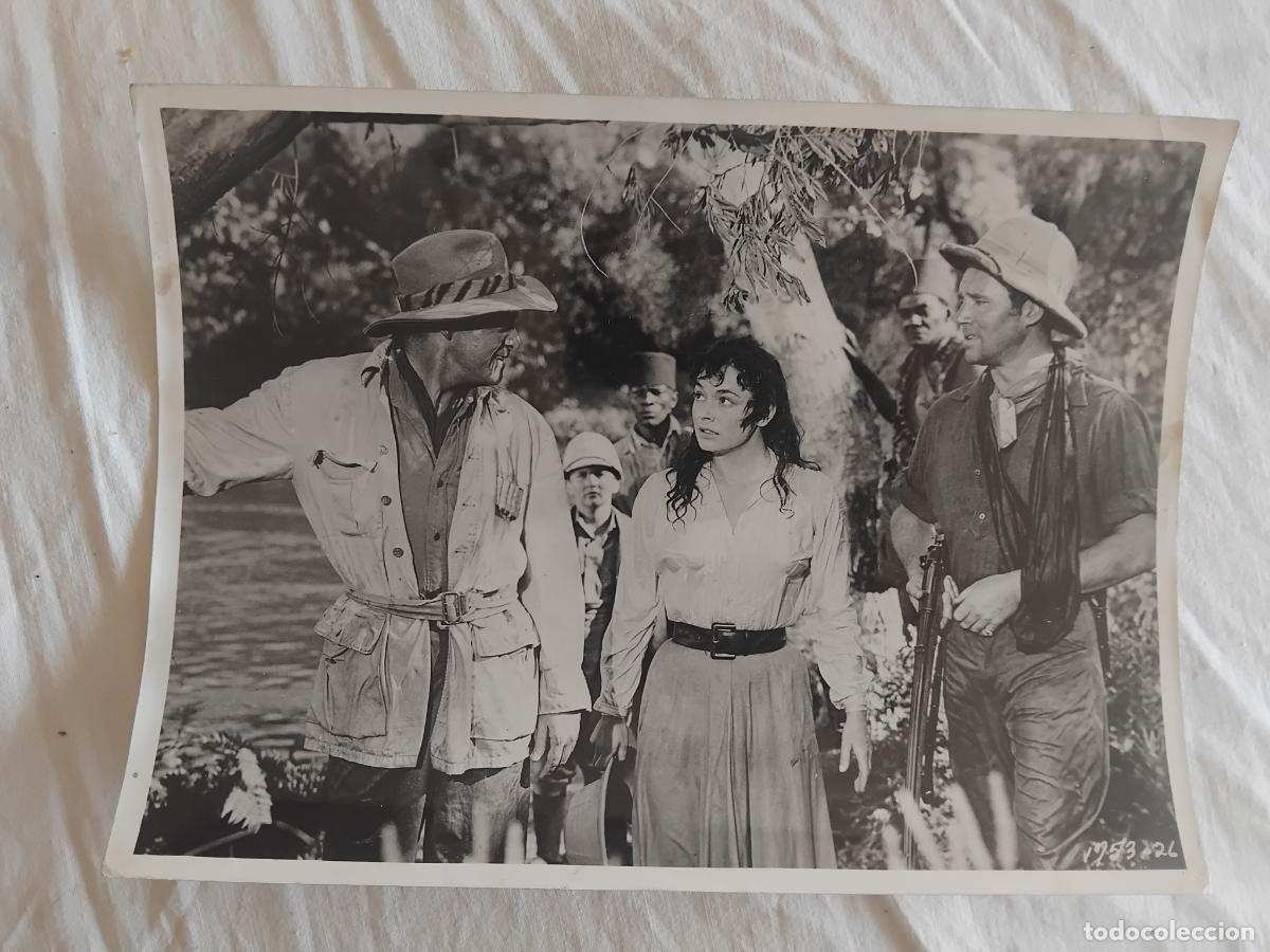 Cine: FOTOGRAFIA DE VAN HEFLIN Y RUTH ROMAN EN LA PELICULA TANGANIKA. 24 x 17,50 cm.