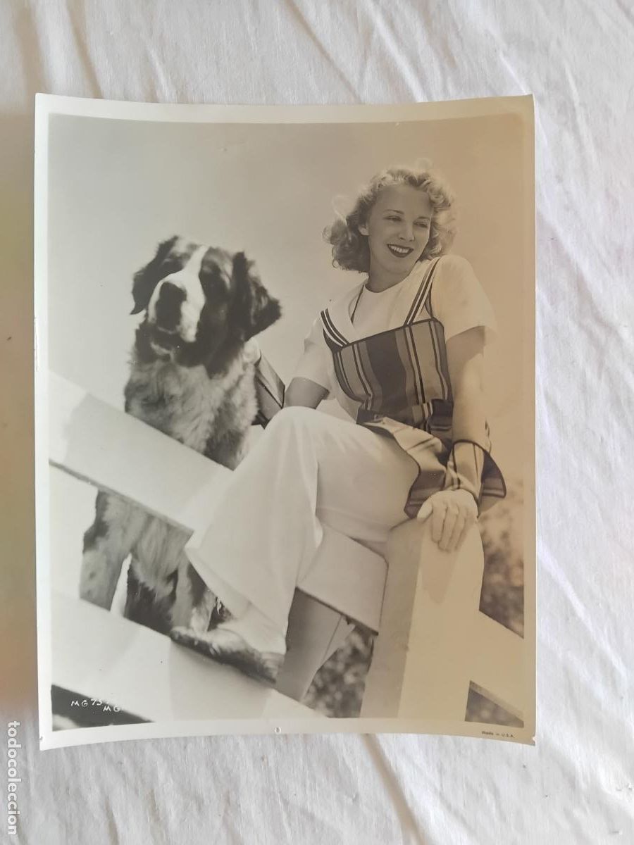 Cine: FOTOGRAFIA DE VIRGINIE BRUCE ESTRELLA DE LA METRO GOLDWYN MAYER. 10 x 25 cm.