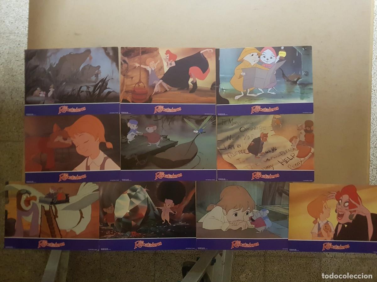 Cine: LOS RESCATADORES - 10 FOTOCROMOS 34CMX24CM