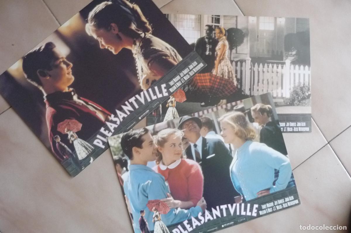 Cine: lote 3 fotocromos pelicula pleasantville jeff daniels