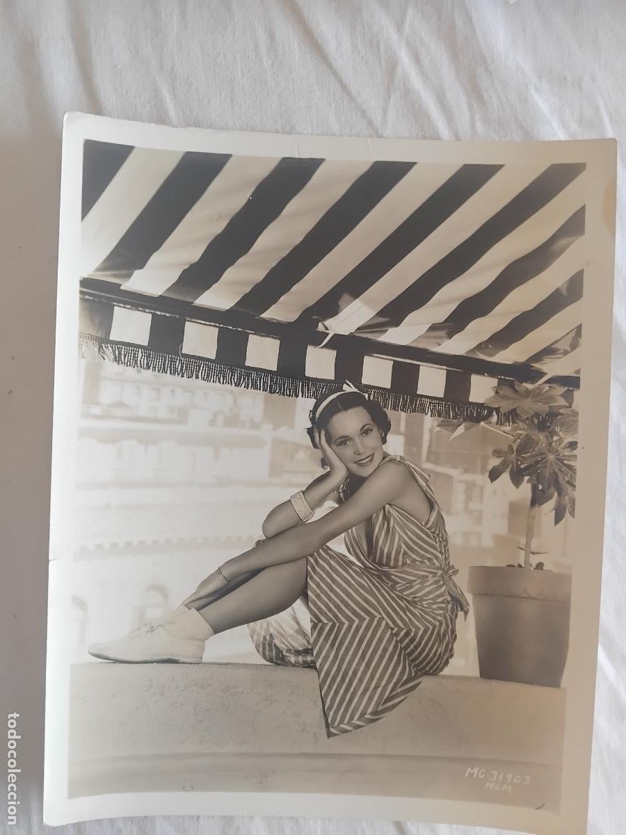 Cine: FOTOGRAFIA DE MAUREEN O'SULLIVAN ARTISTA DE LA METRO GOLDWYN MAYER. 20 x 26 cm