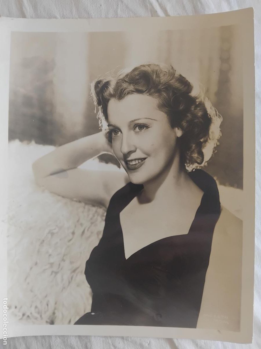 Cine: FOTOGRAFIA DE JEANETTE MCDONALD ESTRELLA DE LA METRO GOLDWYN MAYER. 20,50 x 25,50 cm