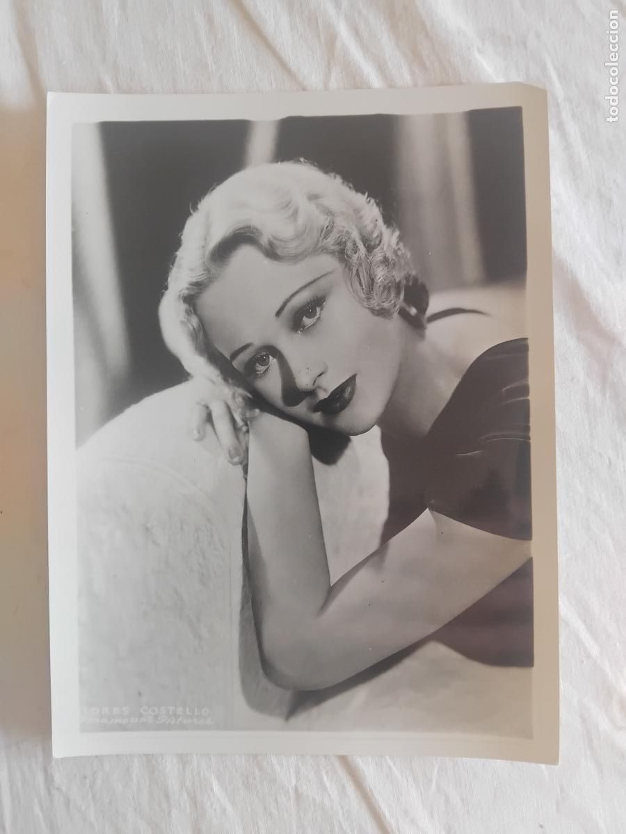 Cine: FOTOGRAFIA DE DOLORES COSTELLO ESTRELLA DE LA METRO GOLDWYN MAYER .18,50 X 24,50 cm