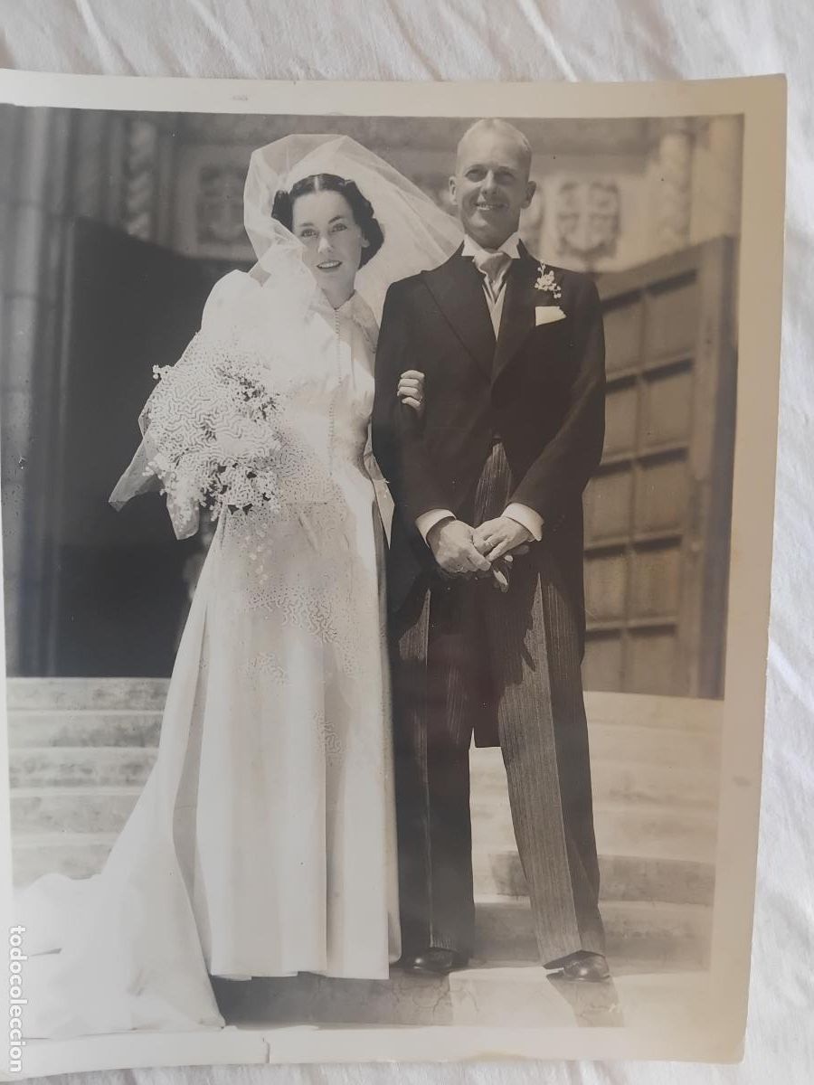 Cine: FOTOGRAFIA DE MAUREEN O'SULLIVAN EN SU BODA CON JOHN VILLIERS. 20,50 x 25,50 cm