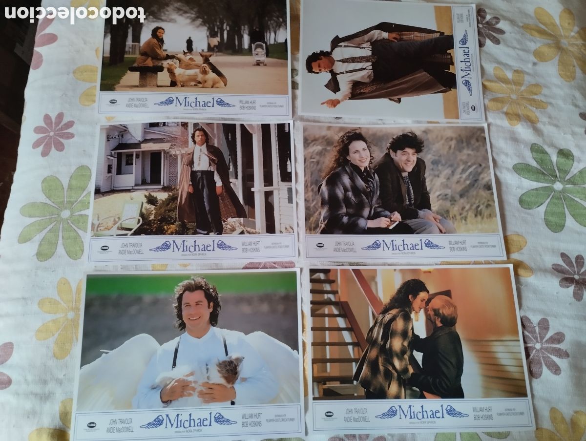 Cine: 12 FOTOCROMOS - MICHAEL - JOHN TRAVOLTA - SET COMPLETO