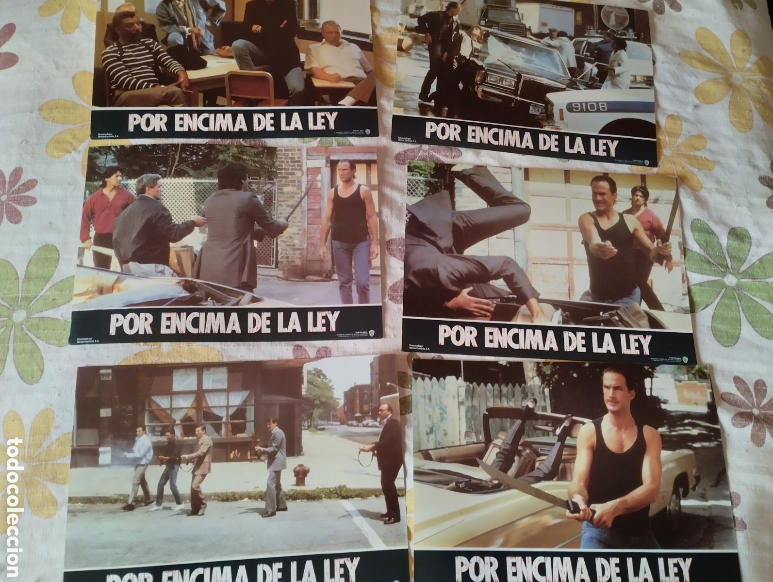 Cine: 12 FOTOCROMOS - POR ENCIMA DE LA LEY - SET COMPLETO
