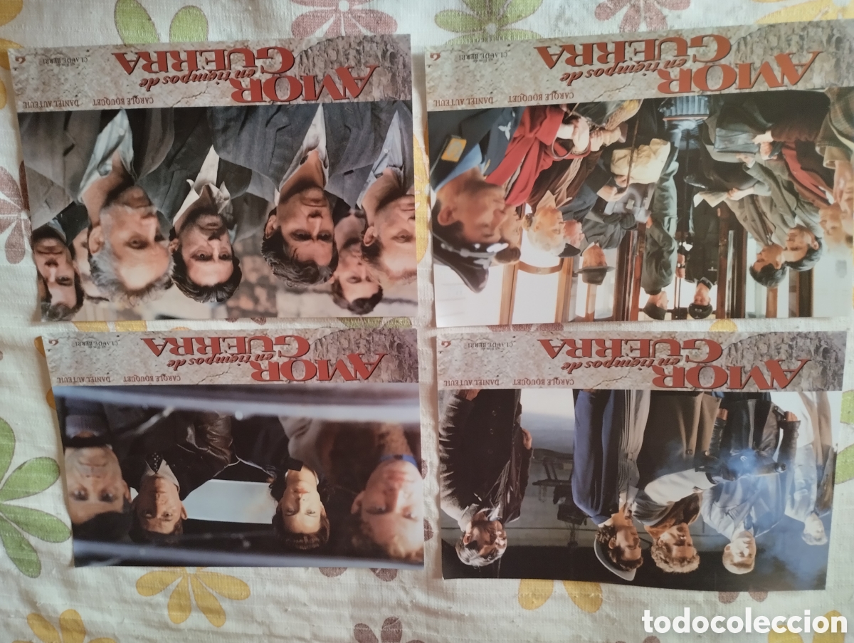 Cine: 12 FOTOCROMOS - AMOR EN TIEMPOS DE GUERRA - SET COMPLETO
